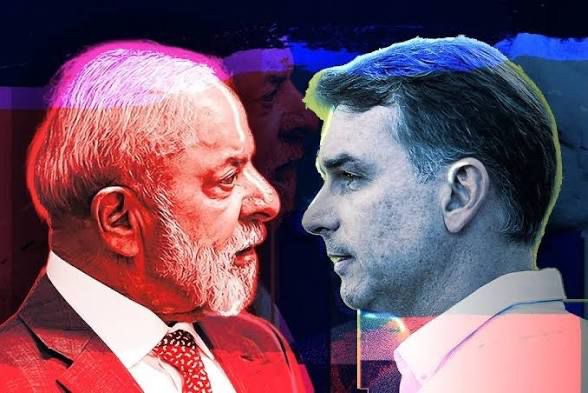 FLÁVIO BOLSONARO APARECE À FRENTE DE LULA EM POSSÍVEL SEGUNDO TURNO, APONTA PESQUISA