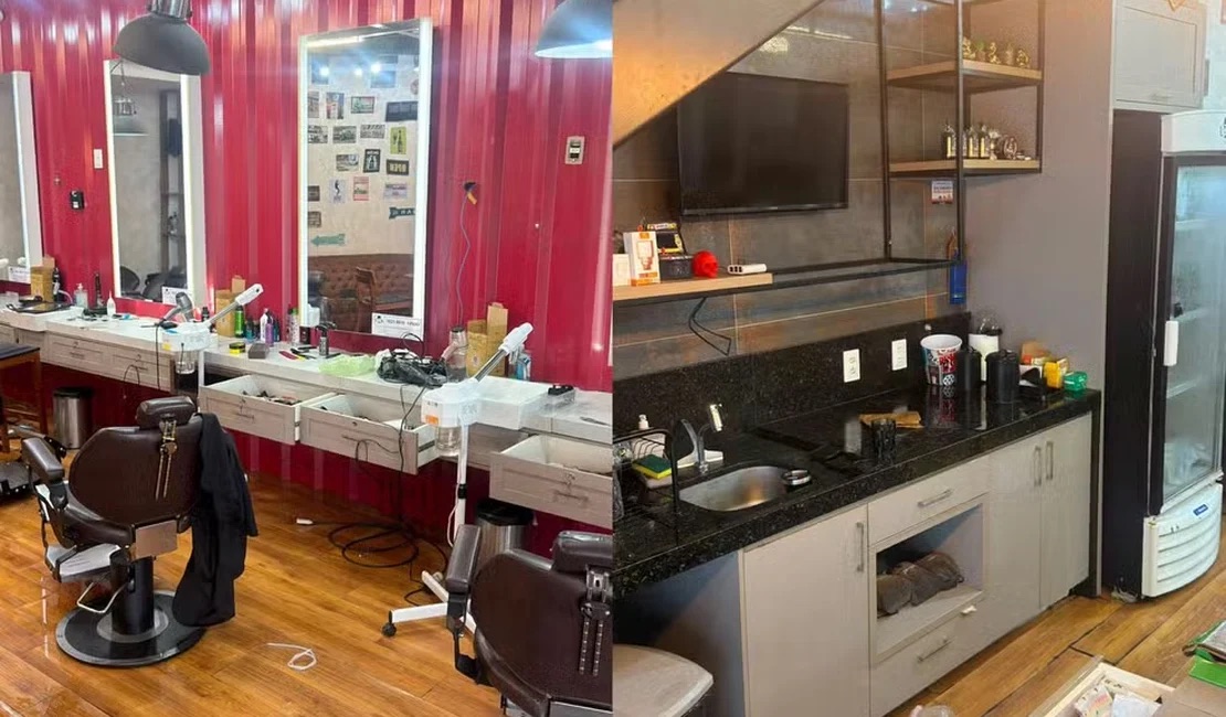 CRIMINOSOS DESLIGAM ENERGIA, INVadem BARBEARIA E DEIXAM PREJUÍZO DE R$ 40 MIL EM MACEIÓ