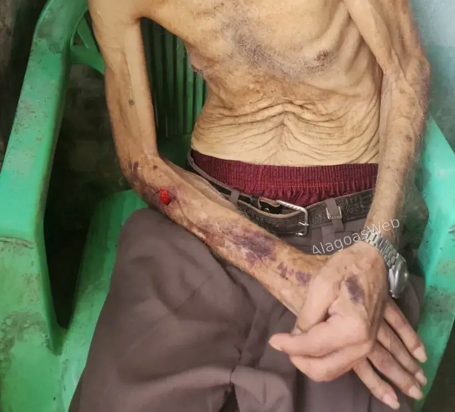 Filho é preso acusado de maltratar pai de 80 anos