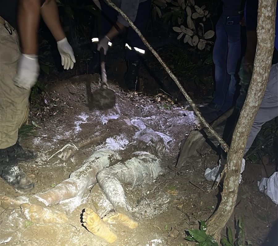 HORROR NA SANTA AMÉLIA: DOIS HOMENS SÃO ENCONTRADOS MORTOS E ENTERRADOS EM COVA RASA COM AS MÃOS AMARRADAS