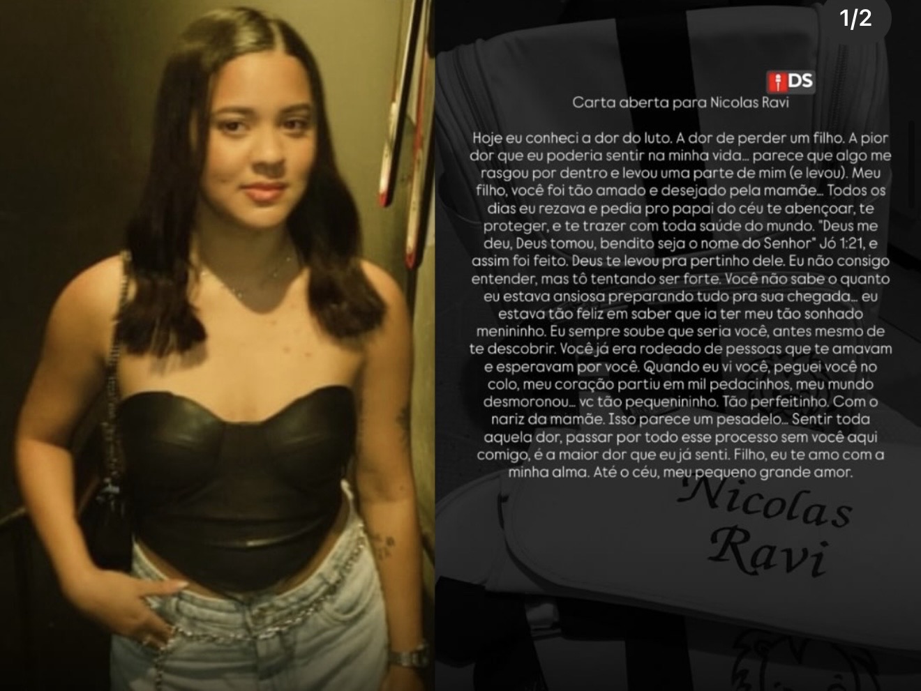 “HOJE EU CONHECI A DOR DO LUTO”, “MEU CORAÇÃO PARTIU EM MIL PEDAÇOS” E “A MAIOR DOR QUE EU JÁ SENTI”: MÃE DESABAFA APÓS MORTE DO BEBÊ NICOLAS