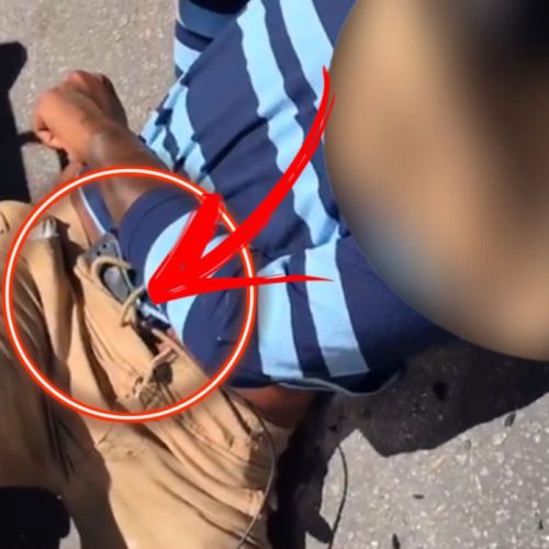 “Homem portando uma arma de brinquedo sofre acidente na serraria, e populares dizem: ‘Deixa ele morrer, vagabundo tem que morrer’.”