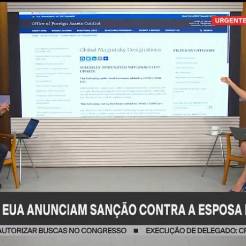 VÍDEO: URGENTE: EUA IMPOEM SANÇÕES DA LEI MAGNITSKY À ESPOSA DE ALEXANDRE DE MORAES